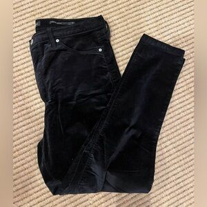 Black Velvet High Rise Skinny Pants from Banana Republic